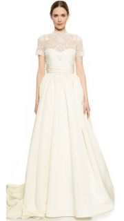 Marchesa Lace Bodice Ball Gown