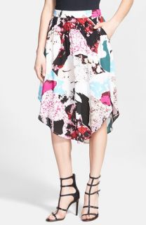 Tildon Shirttail Floral Print Skirt