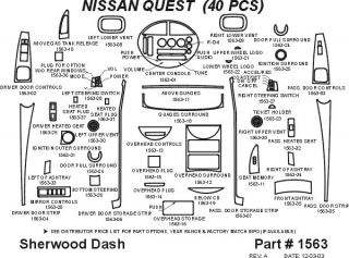 2004, 2005, 2006 Nissan Quest Wood Dash Kits   Sherwood Innovations 1563 N50   Sherwood Innovations Dash Kits