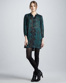 Rebecca Taylor Python Print Silk Dress