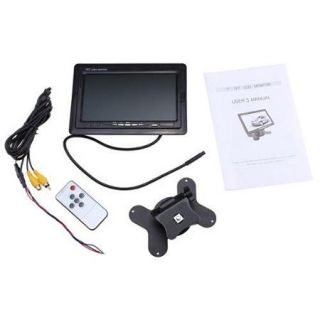 AGPtek 7" Color TFT LCD Car Rearview Monitor Supports Car DVD/Serveillance Camera/STB/Satellite Receiver etc