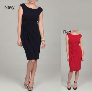 Connected Apparel Womens Side drape Dress  ™ Shopping