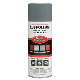 Rust Oleum Industrial Choice Ansi 49 Medium Light Gray Fade Resistant Enamel Spray Paint (Actual Net Contents 12 oz)