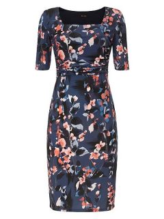Phase Eight Clairebell square neck dress Multi Coloured