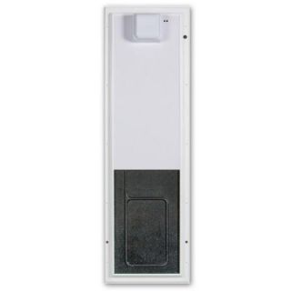 PlexiDor Performance Pet Doors 12.75 in. x 20 in. Large White Door Mount Electronic Dog Door PDE DOOR LG WH