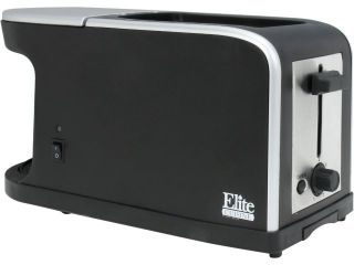 Maxi Matic Elite ECT 819 Black Elite Cuisine Breakfast Station   2 Slice Toaster and Single Serve Coffee Maker 