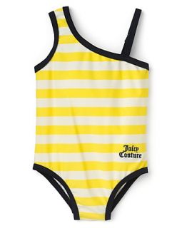 Juicy Couture Infant Girls' Striped One Shoulder Swim Suit   Sizes 3 24 Months
