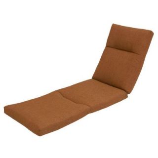 Hampton Bay Cayenne Texture Rapid Dry Deluxe Outdoor Chaise Cushion 7649 01003500