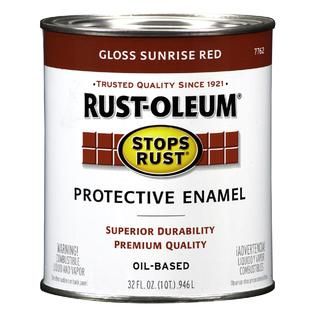 Rust Oleum Gloss Enamel Sunrise Red   7762502   Tools   Painting
