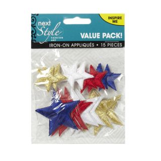 Next Style Applique Multi Colored Stars Value Pack