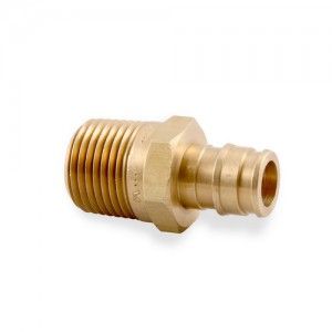 Uponor Wirsbo LF4525050 ProPEX LF Brass Male Threaded Adapter, 1/2" PEX x 1/2" NPT (25 Pack)