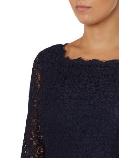 Adrianna Papell Long Sleeve Lace Dress