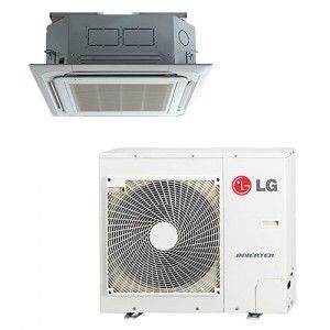 LG LC187HV Ductless Air Conditioning, 20 SEER Single Zone Ceiling Cassette Mini Split System w/Heat Pump   18,000 BTU