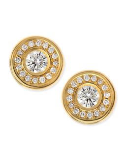 Roberto Coin 18 karat Yellow Gold Diamond Stud Earrings