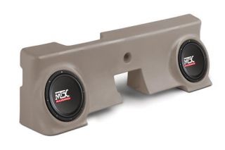 MTX   Amplified Dual 10 200W RMS ThunderForm Custom Enclosure   Fits 2000 to 2006 Ford   F 250 Regular Cab