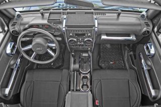 2007 2010 Jeep Wrangler Molded Dash Kits   Rugged Ridge 11151.98   Rugged Ridge Interior Trim & Dash Kits