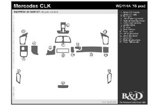 1998 2002 Mercedes Benz CLK Class Wood Dash Kits   B&I WD414A DCF   B&I Dash Kits