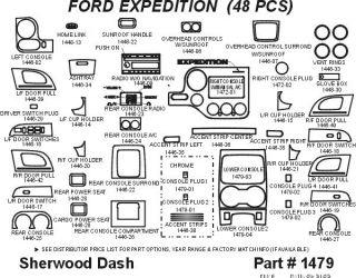 2003 2006 Ford Expedition Wood Dash Kits   Sherwood Innovations 1479 CF   Sherwood Innovations Dash Kits