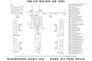 2010, 2011 Scion xB Wood Dash Kits   Sherwood Innovations 2085 R   Sherwood Innovations Dash Kits