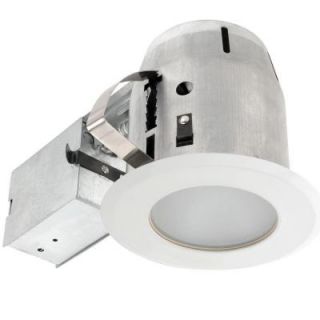 Globe Electric 4 in. White Recessed Shower Light Fixture Kit 90025