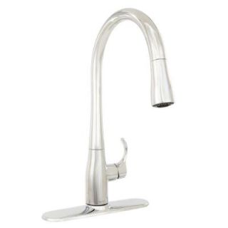 KOHLER Simplice Single Handle Pull Down Sprayer Kitchen Faucet with DockNetik and Sweep Spray in Polished Chrome K 596 CP