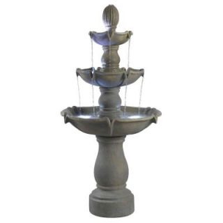 Kenroy Home Sherwood Lighted 62 in. Outdoor Fountain 50333DT