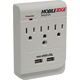 Mobile Edge Dual Power DX (3 AC and 2 USB Wall Outlet)