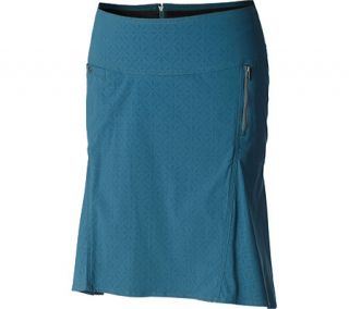 Womens Royal Robbins Embossed Discovery Strider Skirt   Deep Teal