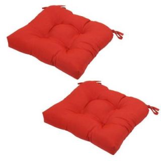 Hampton Bay Ruby Tweed Tufted Outdoor Seat Cushion (2 Pack) 7200 02227400