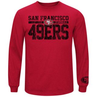 Majestic San Francisco 49ers Scarlet Victory Pride Long Sleeve T Shirt