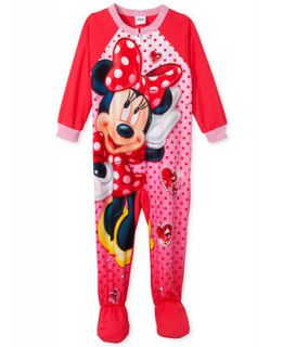 Minnie Mouse Toddler Girls One Piece Footed Pajamas   Pajamas   Kids