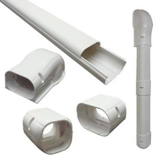 DuctlessAire 4 in. x 7.5 ft. Cover Kit for Air Conditioner and Heat Pump Line Sets   Ductless Mini Split or Central DA4 7KIT