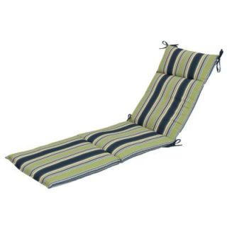 Hampton Bay Burkester Stripe Outdoor Chaise Lounge Cushion 7407 01002100