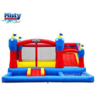 Blast Zone Misty Kingdom Inflatable Bounce and Water Slide Combo