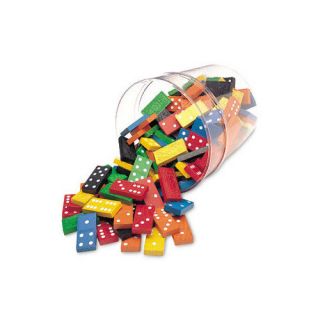 Learning Resources Double   Six Dominoes in A Bucket 168 Piece Set