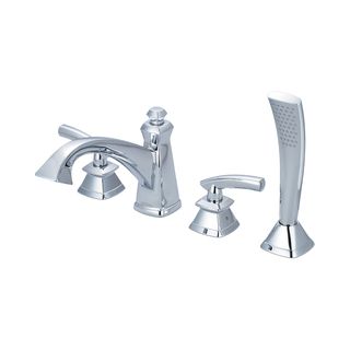 Fontaine Montbeliard Brushed Nickel Roman Tub Faucet with Handheld