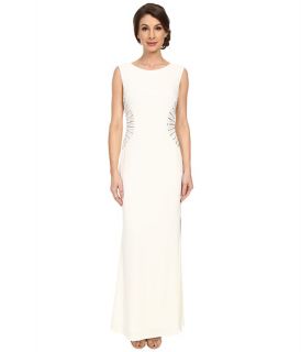Laundry By Shelli Segal Embellished Side Jersey Gown Pearl