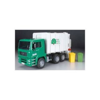 Bruder Toys Man Garbage Truck Rear Loading Green