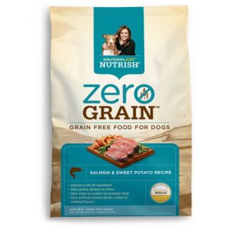 Rachael Ray Nutrish Zero Grain Natural Dry Dog Food, Salmon & Sweet Potato Recipe, 12 lbs