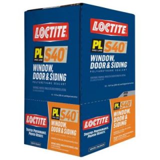 Loctite PL S40 10 fl. oz. White Polyurethane Window, Door and Siding Sealant (12 Pack) 1675293