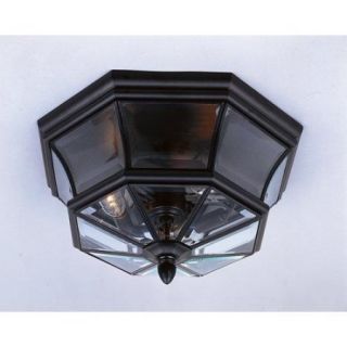 Quoizel NY1794 Newbury 3 Light 15" Wide Outdoor Ceiling Fixture with Clear Glass