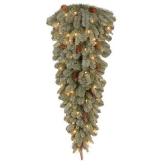 National Tree Company 42 in. Feel Real Alaskan Spruce Artificial Teardrop with 50 Clear Lights PEFA1 307 42T 1