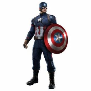 RoomMates 2.5 in. x 27 in. Captain America Civil War 16 Piece Peel and Stick Giant Wall Decal RMK3244GM