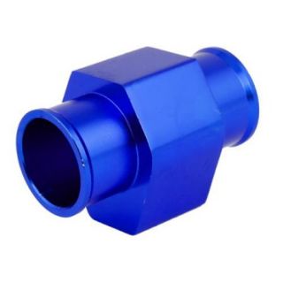 Water Temperature Gauge Sensor Radiator Hose Adapter Joint Pipe Blue 36mm
