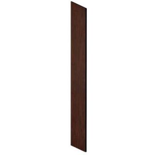 Salsbury Industries Laminate Side Panel for 18 in. D Extra Wide Designer Wood Locker with Sloping Hood in Mahogany 22234MAH