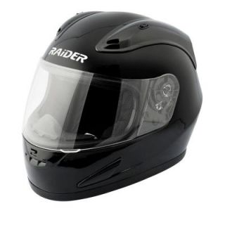 Raider Large Adult Flat Black Full Face Helmet 26 683 15