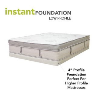 Classic Brands 4 Low Profile Instant Foundation Box Spring for Bed