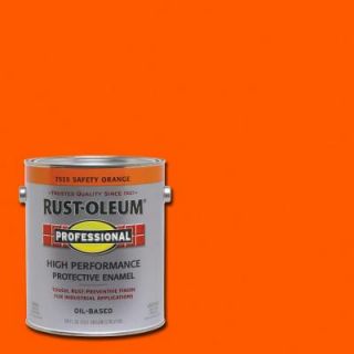 Rust Oleum Professional 1 gal. Safety Orange Gloss Protective Enamel 7555402