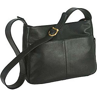 Stone Mountain Shoulder Bag Hampton Multi-Compartment Hobo Black