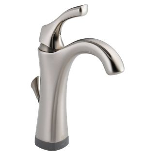 Delta 592T SS DST Addison Single Handle Lavatory Faucet with Touch2O Xt Technology in Stainless